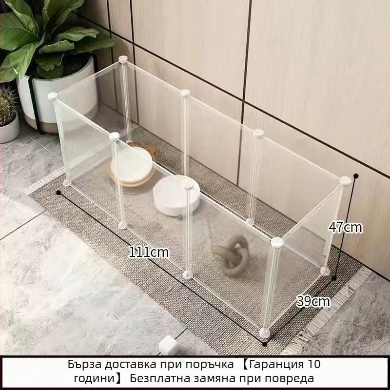 Клетка за домашни любимци от телена мрежа с модулни панели – анти-излизане