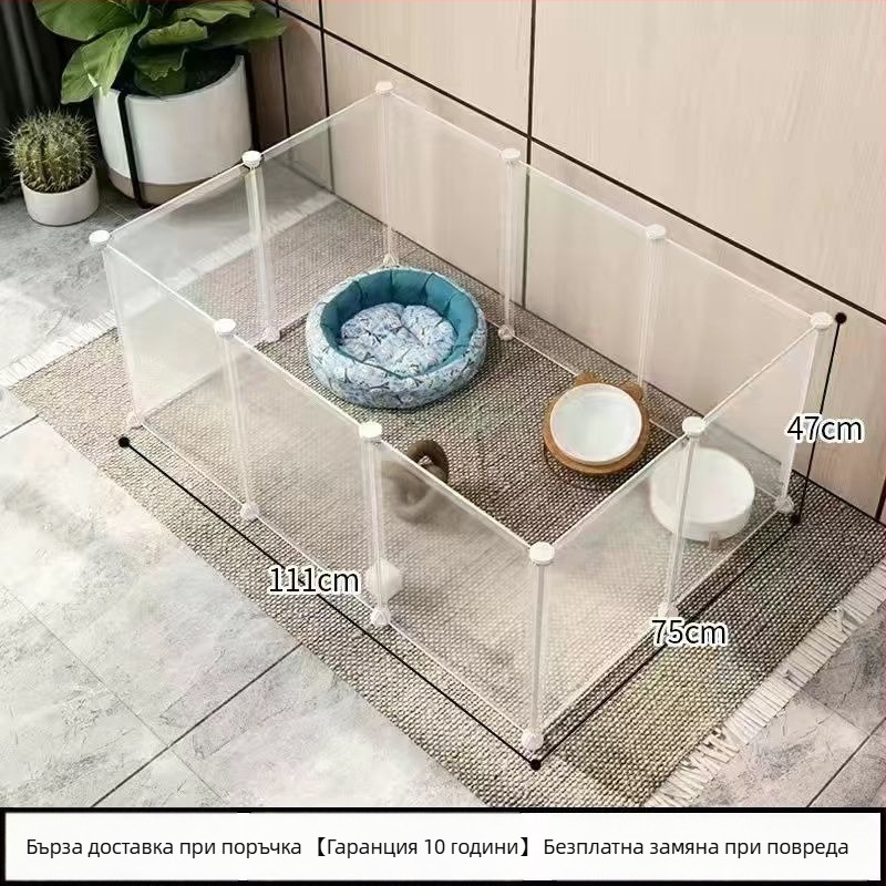 Клетка за домашни любимци от телена мрежа с модулни панели – анти-излизане