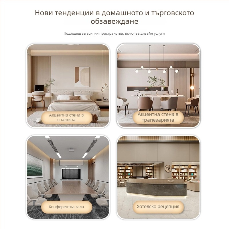 Стенно пано с дървен фурнир, бамово влакно и бамово въглеродно, безшевен фон за стена — модел Wood veneer, стил Seamless, марка Yiming