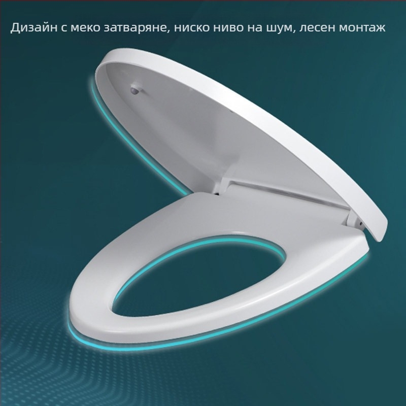 Капак за тоалетна със плавно затваряне; UOV тип; дебел; PP дъска; разстояние между отвори 8–25 мм