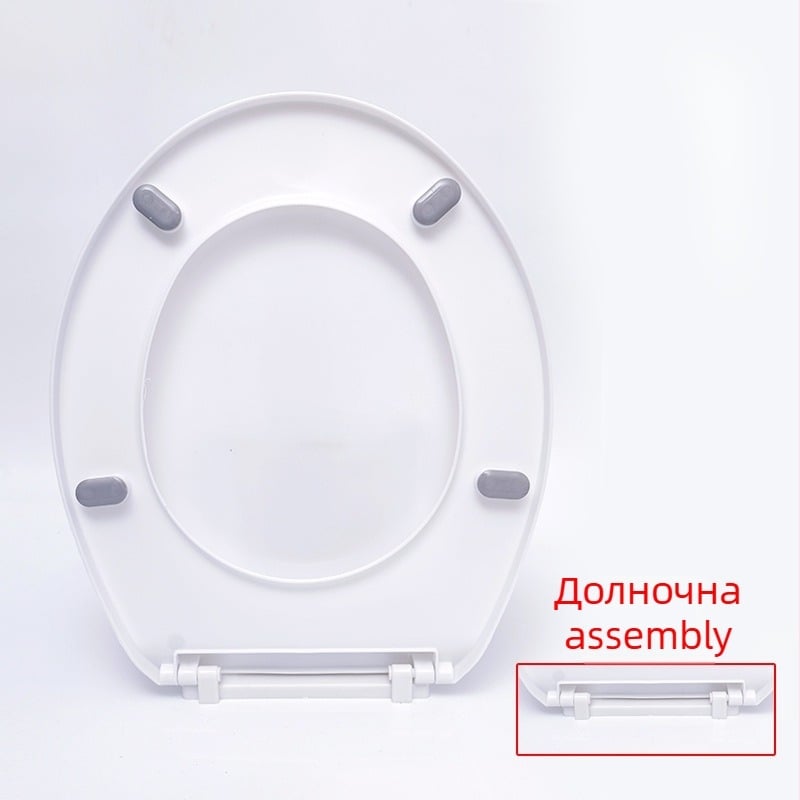 Капак за тоалетна със плавно затваряне; UOV тип; дебел; PP дъска; разстояние между отвори 8–25 мм