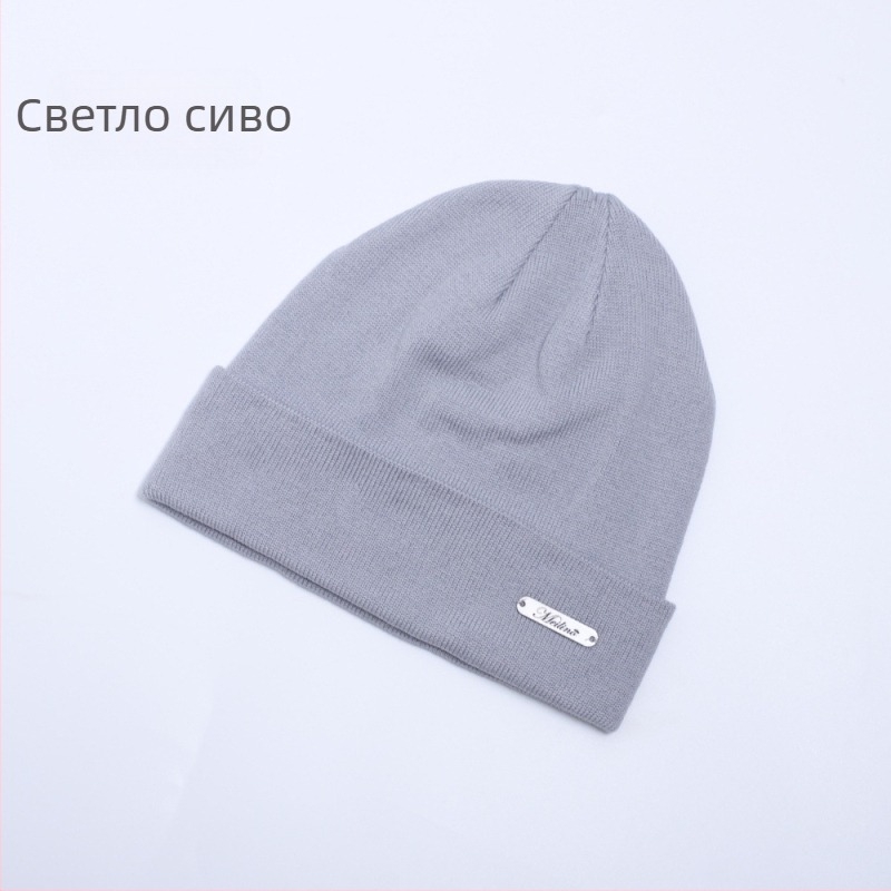 Унисекс шапка от мерино вълна, плетена, за туризъм на открито и планински преходи, защита за ушите при колоездене