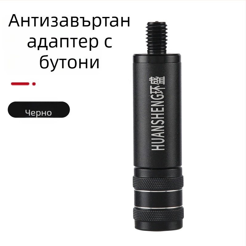 Адаптер против завъртане за риболовна мрежова пръчка с конектор за бързо освобождаване (Марка: Huansheng; Материал: алуминиева сплав)
