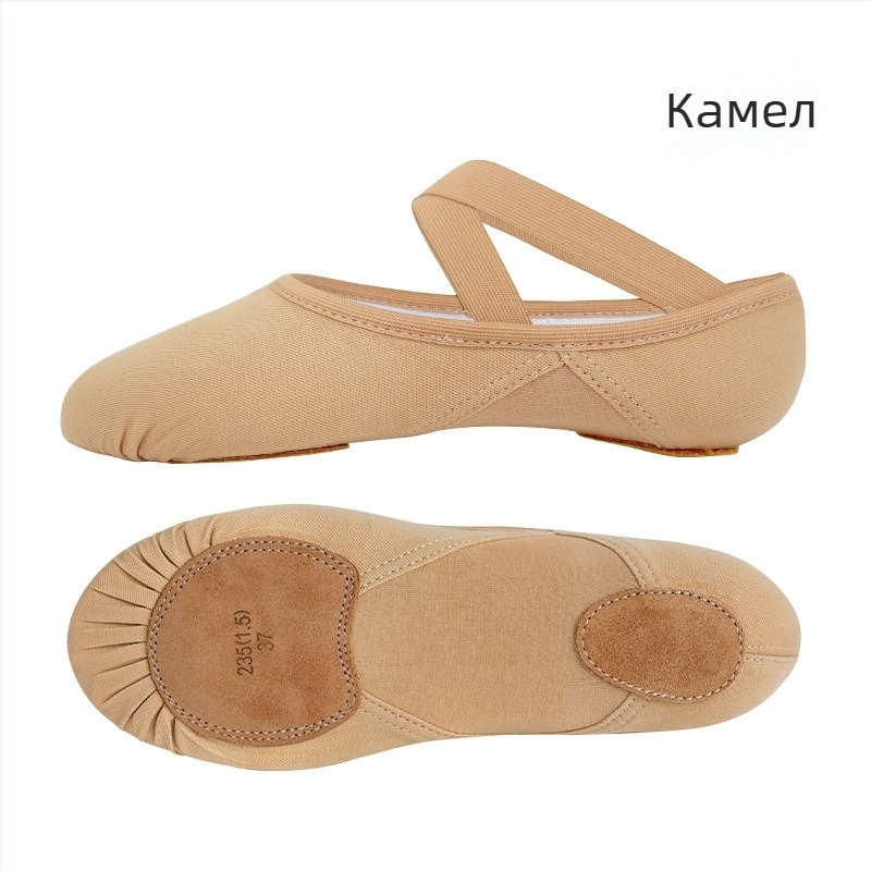 Танцови обувки Lingyan – Еластична горна част от плат, Подметка от кравешка кожа, Дишащи, Износоустойчиви, Обгръщаща опора – За възрастни унисекс, Танцови движения