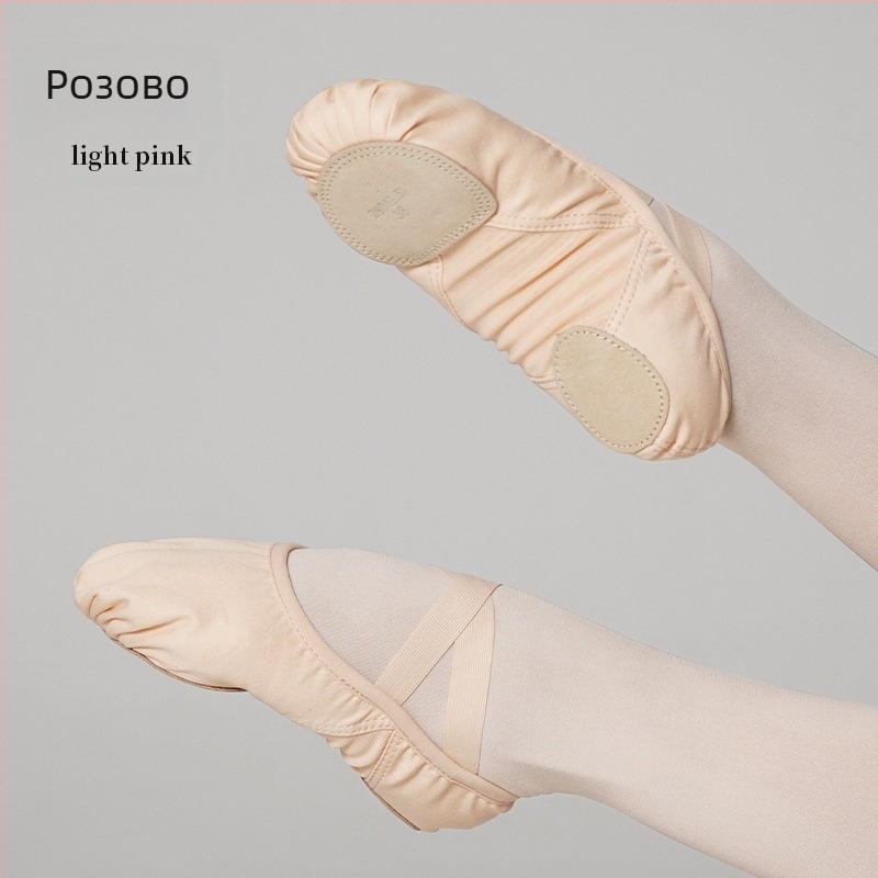 Танцови обувки Lingyan – Еластична горна част от плат, Подметка от кравешка кожа, Дишащи, Износоустойчиви, Обгръщаща опора – За възрастни унисекс, Танцови движения