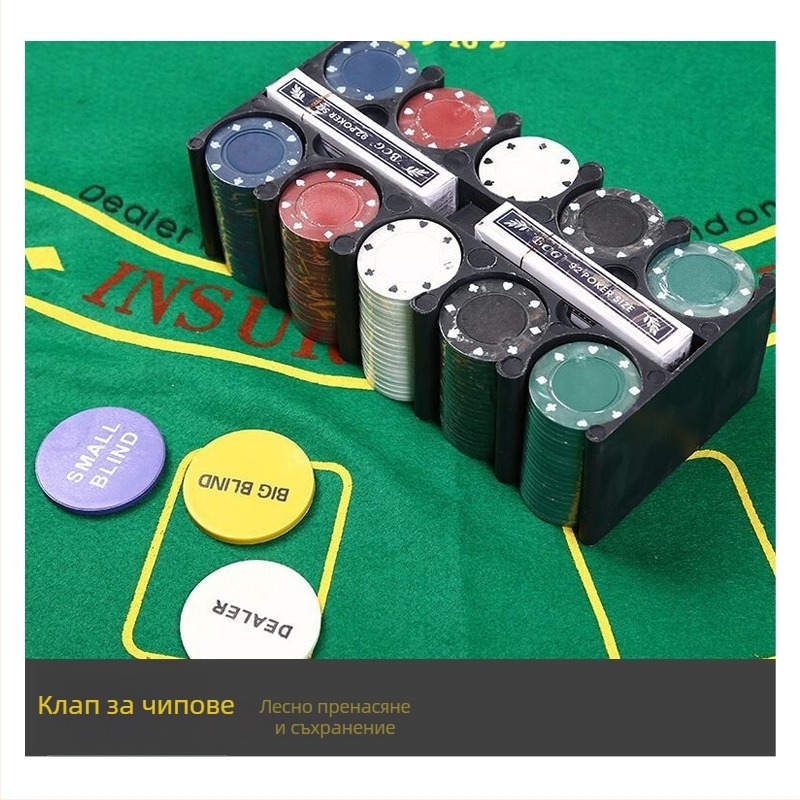 Комплект чипове за игри, 200 броя, акрил, персонализирана изработка, много-камерна форма, мобилна форма