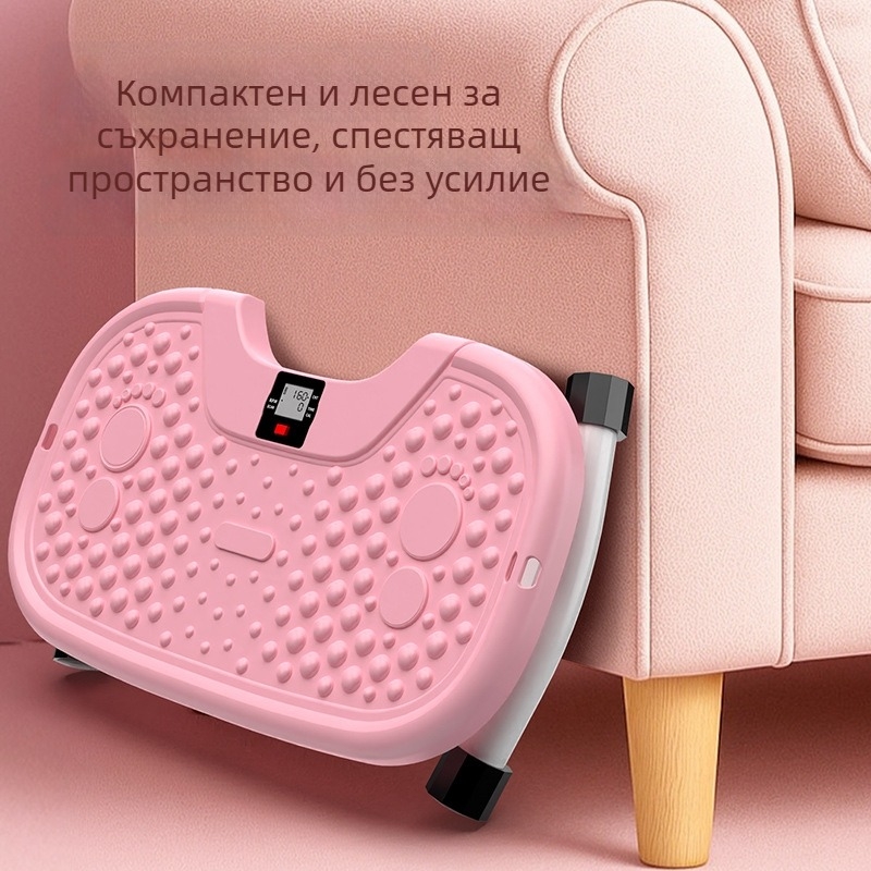 Домашно безшумно устройство за коремни упражнения с електронно отчитане на повторенията, мултифункционална въртяща платформа за талия, материал PP