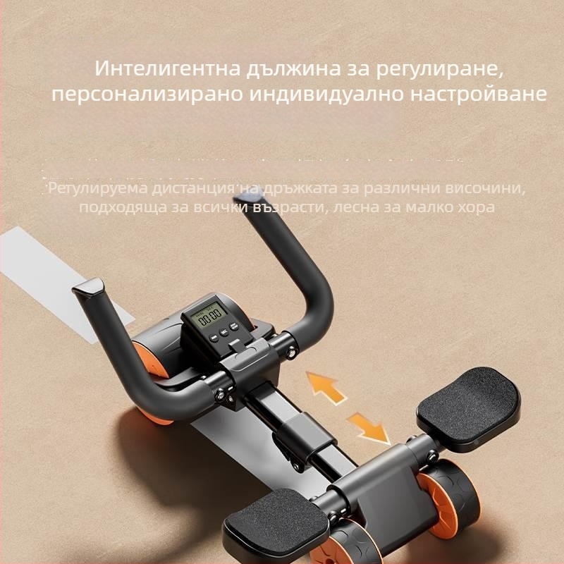 SEJIAN/SHULKEN коремно колело, нов модел с три колела, несгъваемо, 2.2 кг, домашно/офис фитнес оборудване