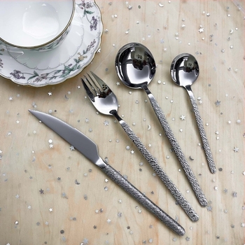 Набор нож, вилица и лъжица от 304 неръждаема стомана с мраморна текстура, европейски стил, стабилни дръжки, включва десертна лъжица