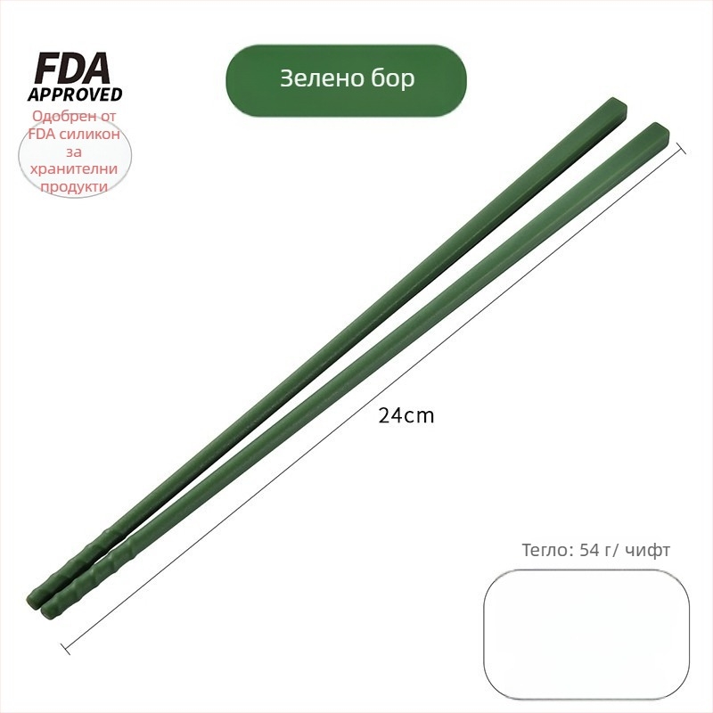 Силиконови палочки за хранене със стоманено ядро, високотемпературно устойчиви и нехлъзгави — Keidason