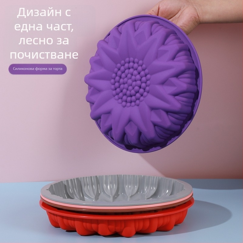 Силиконова форма за торти с нестандартна форма, хранителен силикон, устойчива на високи температури, подходяща за печене