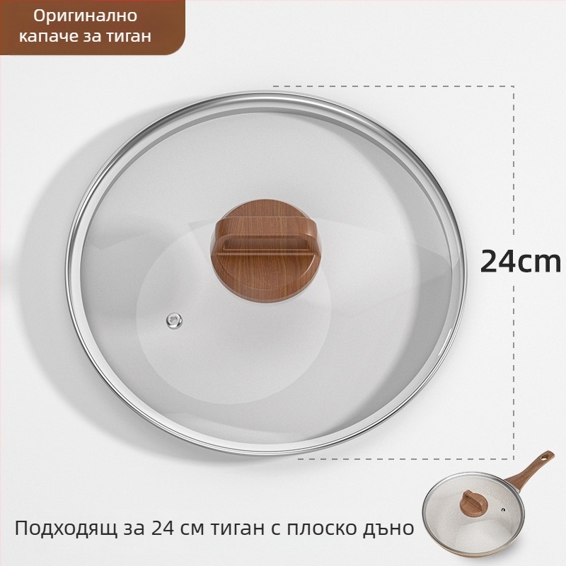 Weixiang универсална капачка за тенджери и тигани от закалено стъкло - дебел капак, термоустойчив