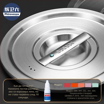 Капак за кухненски съд – 304 неръждаема стомана; хранителен клас; домашна мултифункционална употреба; дебел и здрав; модерен стил