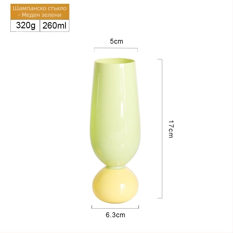 Стъклена чаша с форма на лале, печат на лого, спрей финиш, опакована в тава, персонализируема, готова за подарък