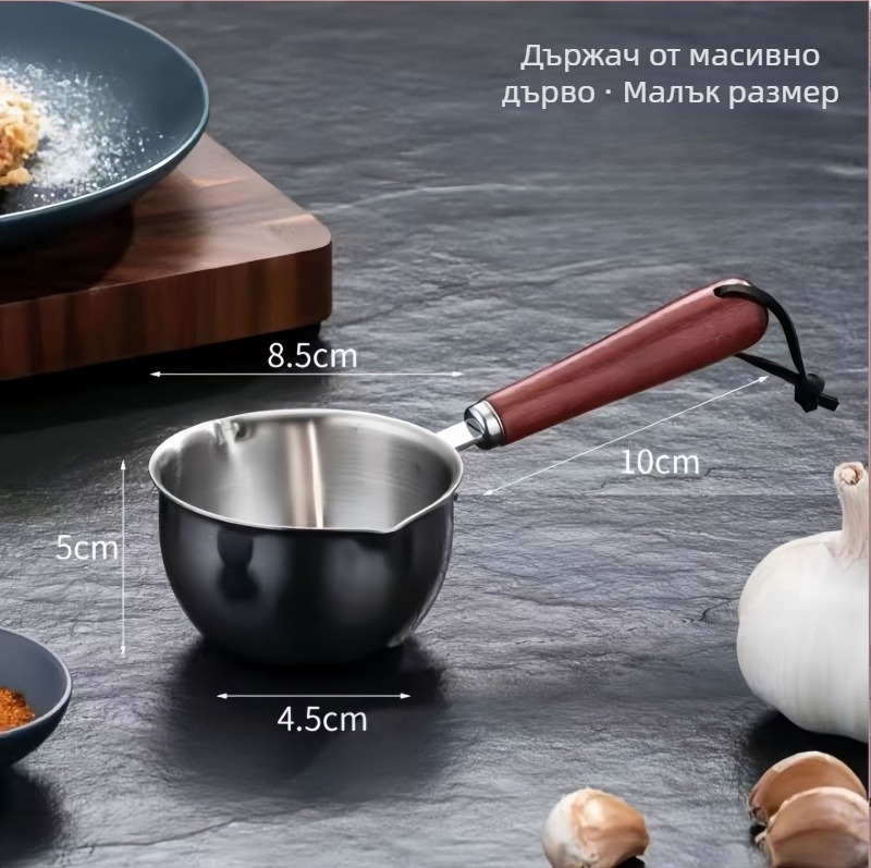 Тиган от неръждаема стомана за яйца, незалепващ, подходящ за общи котлони, модел: Тиган с незалепващо покритие