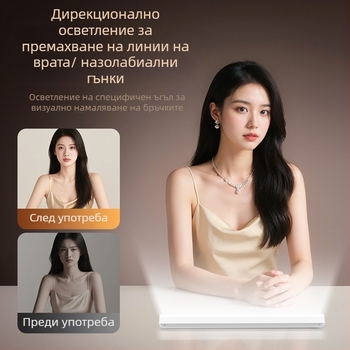 LED светлина за запълване за лайв стрийминг, регулируема яркост, 10–50W, 220V, вертикално ползване