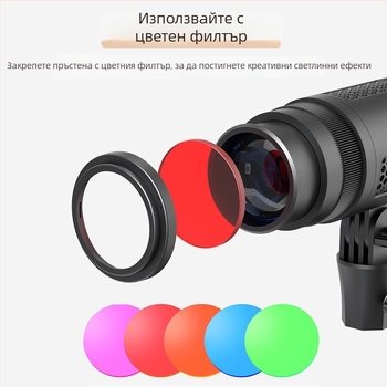 Портативна светлина за фотография с COB източник за задно осветяване, 50W, 3000–6000K, обхват 10 м