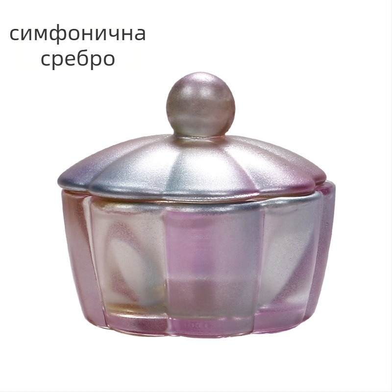 Кристална чашка за маникюр с капаче във форма на листенце – марка Todays Show; произход Yiwu; материал: Друг; Инструмент за нокти