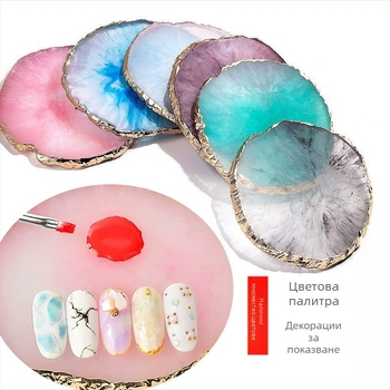 Палитра за маникюр от смола с панел за показване – модел A833, 60 г, Queen Fingers