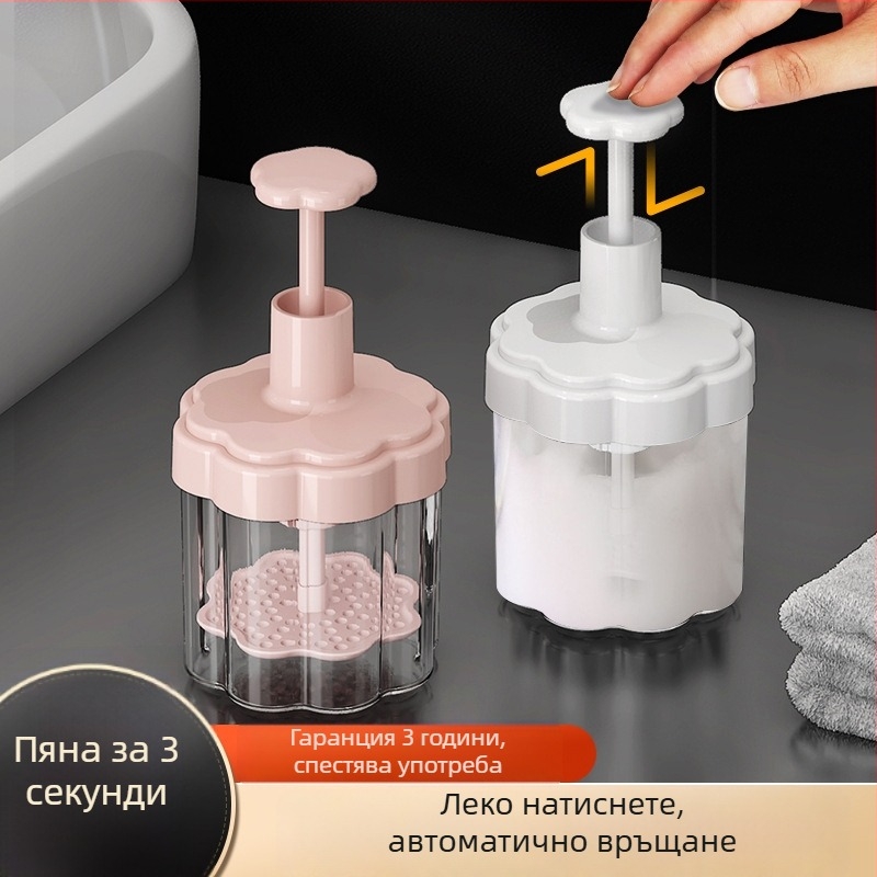 3-в-1 бутилка за пяна за лице, шампоан и душ гел – пластмасова, Cui Da, подходяща за подарък, без лого