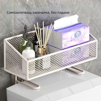 Стелаж за баня за съхранение - железен с електроплакирано покритие, едностепенен, носимост 5–10 kg, модел Hb012-mtzwj-h-da