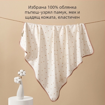 Бебешка пелена за завиване, чист памук, 100–200 г, за новородени, всички сезони, корейски стил