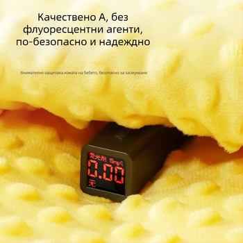 Бебешко одеяло с памучна трикотажна покривка и полиестерен пълнеж, мульт стил, за пролет и есен, подходящо за деца под 6 години, тегло 0.55–1.0 кг