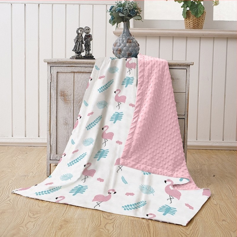 Esrou бебешко кадифено одеяло, 300-500 g, за бебета 1-3 години, четирисезонно карикатурно одеяло, персонализирано по заявка