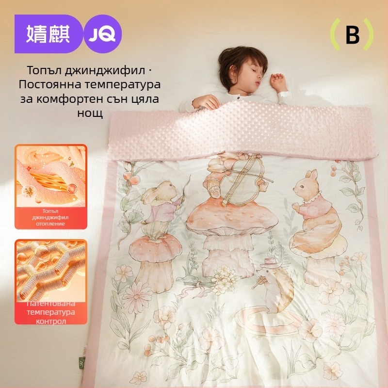 Бебешко одеяло с полиестерен пълнеж, плетена памучна тъкан, тегло 0.55–1.0 кг, за пролет и есен, подходящо за деца на възраст 1–2 години