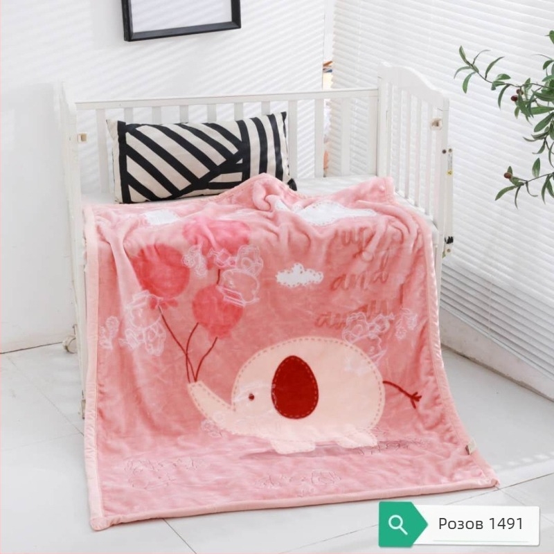 Бебешко фланелено-полиестерово одеяло, за новородени, подходящо за всички сезони, стил модерна простота, марка Sheng bangrong