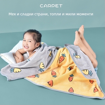 Drizzle фланелено одеяло за деца – карикатурен стил, за възраст 3-6 г., 500-800 g, целогодишна употреба