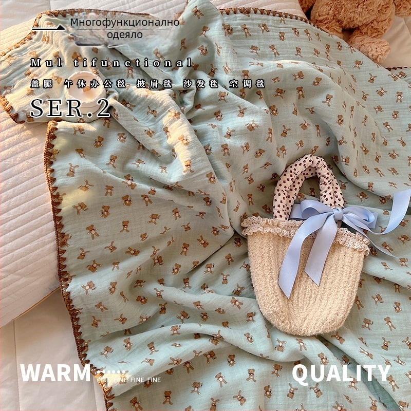 Бебешко памучно одеяло за новородени - чист памук тъкан, пълнеж памук