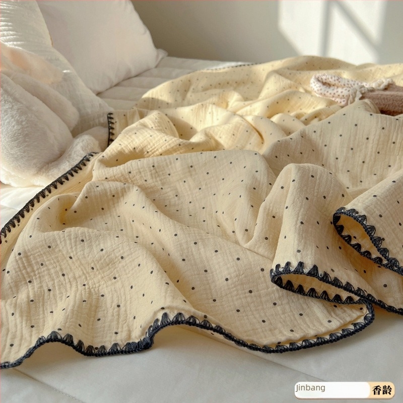 Бебешко памучно одеяло за новородени - чист памук тъкан, пълнеж памук