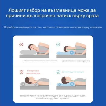 Pillow Island цервикална възглавница с форма на пеперуда, паметна пяна, височина 5–10 см, тегло 1 кг, дишаща