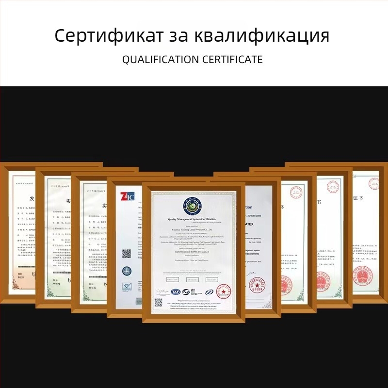 Латексова възглавница за врата, U-образна, за пътуване със самолет и кола, естествен латекс 80–90%, Crystal Velvet покритие