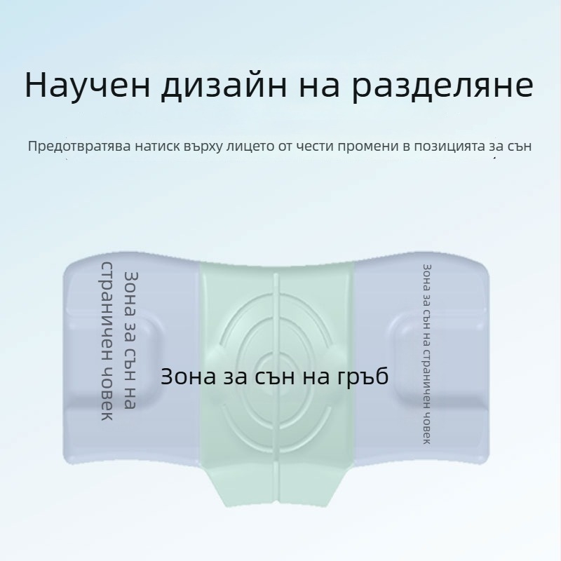 Възглавница от паметна пяна за красота, правоъгълна, калъф полиестер-памук, височина на ядро 5-10 см, тегло 0.5-1 кг, персонализирана обработка