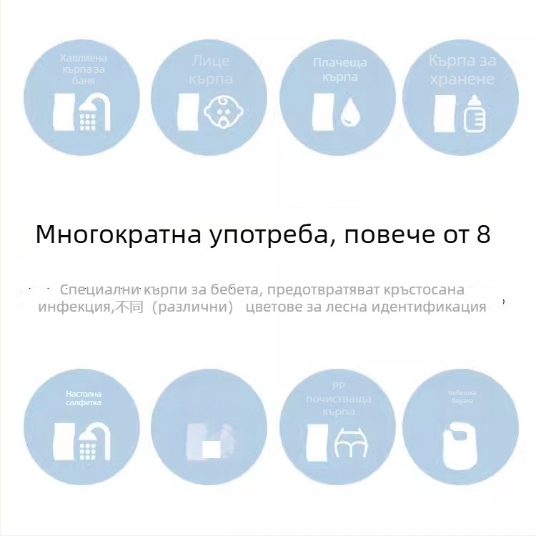 Бебешки триъгълен лигавник от чист памук, шестслойна балонова марля, за новородени, с карикатури и цветни шарки, абсорбиращ и дишащ