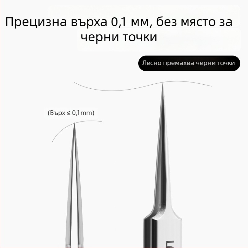 Комплект за екстракция на акне – неръждаема стомана, ултра остри върхове, премахване на черни точки, Daisy, срок на годност 2 години