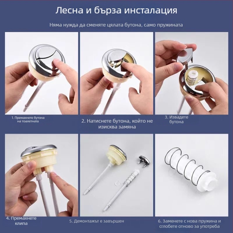 Пружина за капак на тоалетна, 304 неръждаема стомана, компресионна пружина за бутона на резервоара, FB-66, марка Fubang spring