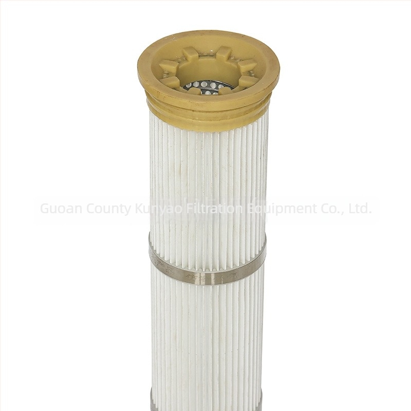 Филтър елемент за прахоуловител от полиестерно влакно, огнеустойчив, устойчив на високи температури, водонепропусклив и антистатичен