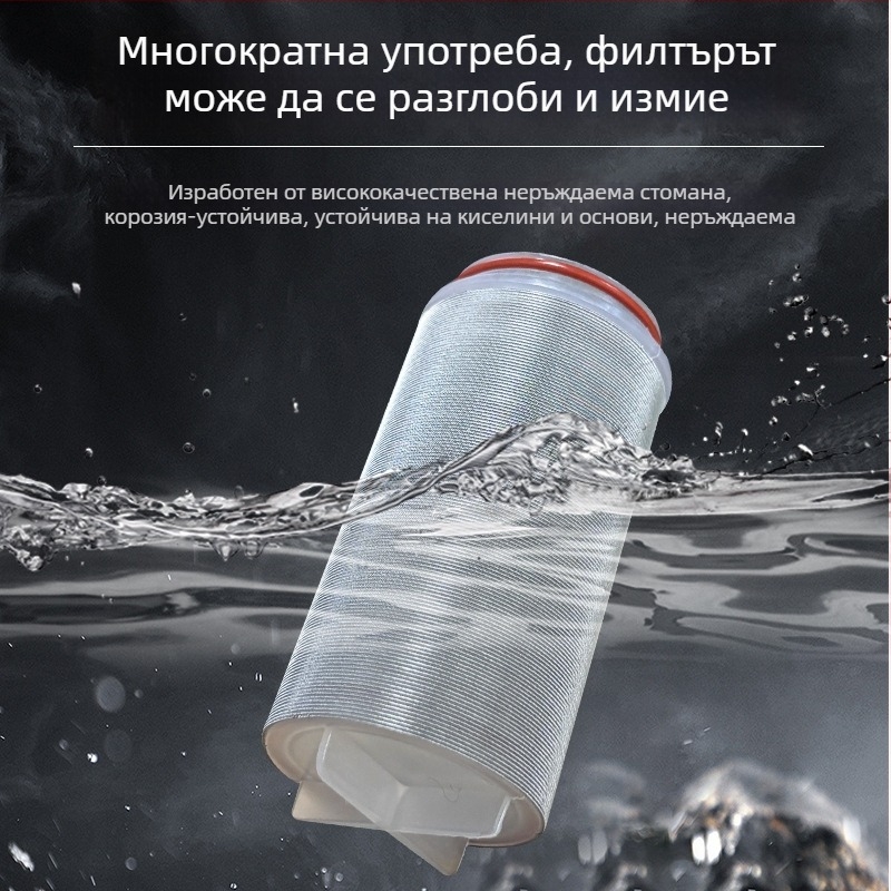 Неръждаем стоманен филтър елемент за воден филтър, модел MYJ-01, 40 микрон, филтрира седимент, вътрешен филтър