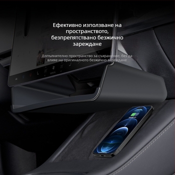 Tesla централна конзолна кутия за съхранение с държач за кърпи и ETC скоба, TPE водоустойчива за табло, модел WL-01