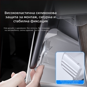 Tesla централна конзолна кутия за съхранение с държач за кърпи и ETC скоба, TPE водоустойчива за табло, модел WL-01