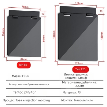 Защитен капак за панел на централна климатизация за кутия за ключове и термостат — защита срещу случайно докосване, устойчив на пръски за баня