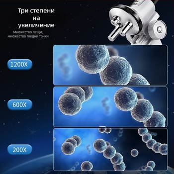 Микроскоп за биология и химия – образователна научна играчка, DIY, видеогид, за деца на възраст 4–6 години