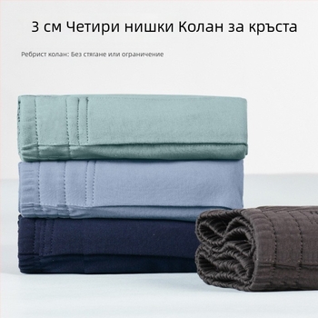 Мъжки памучни боксерки, свободна кройка, средна талия, плетена материя, 90–95% памук.