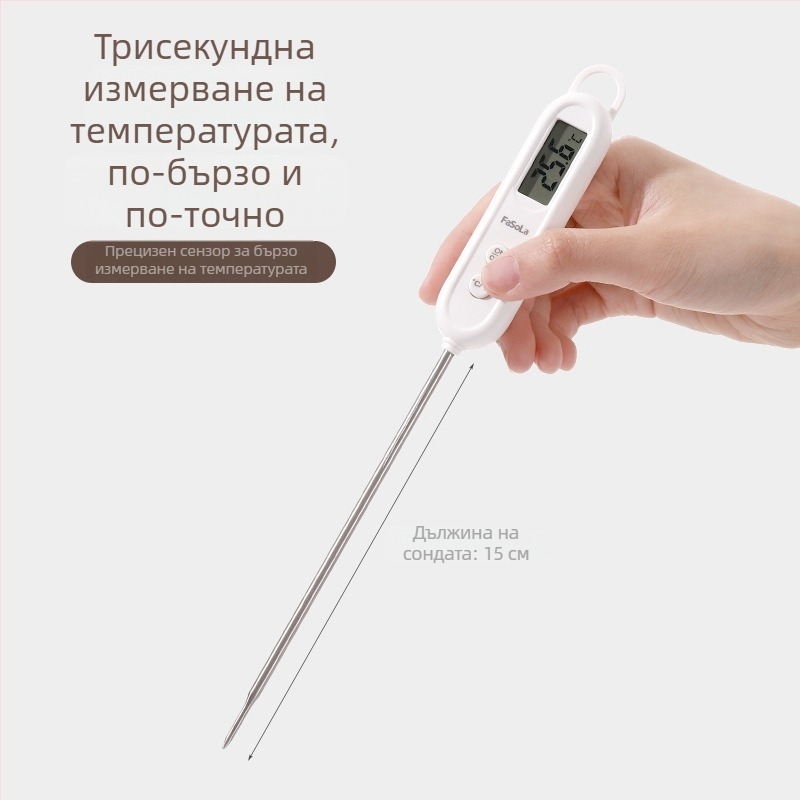 FaSoLa Термометър за вода със сонда за хранителна температура — кухненска употреба, възможност за персонализация