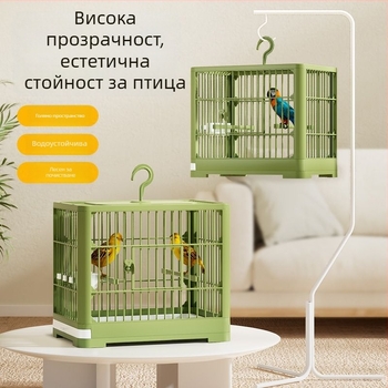 Клетка за птици, пластмасова конструкция, предназначена за птици, (bez лицензирани частни марки)
