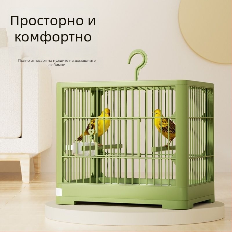 Клетка за птици, пластмасова конструкция, предназначена за птици, (bez лицензирани частни марки)