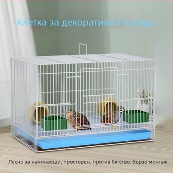 Клетка за развъждане на птици с телена конструкция, за пъдпъдъци, пилета и патици; материал: Желязо